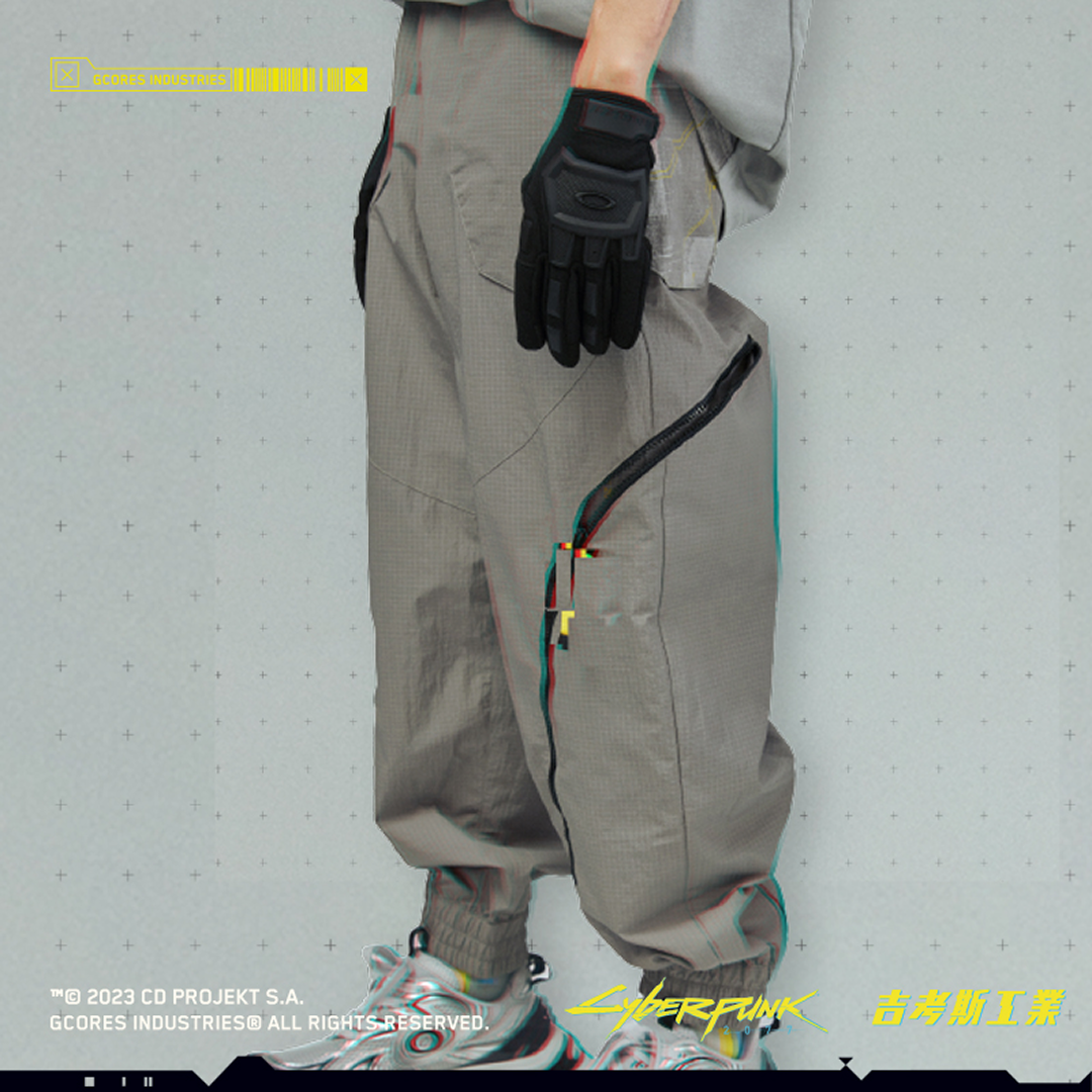 Cyberpunk 2077 ナイロンカーゴパンツ [グレー] – SOMSOC