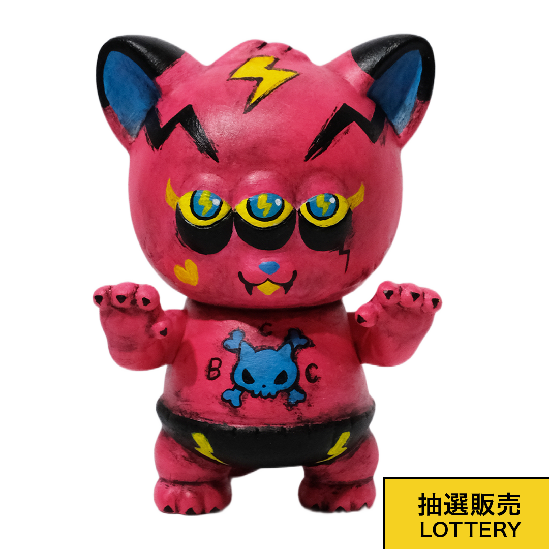 ちびもか様 ピーチヘルももお ソフビ ちびカームキャット 桃地獄カスタム One-off