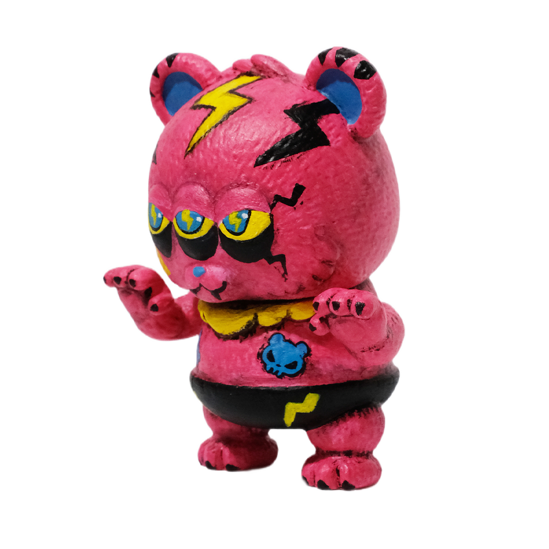 ピーチヘルももお ソフビ ちびクマラ 桃地獄カスタム  One-off