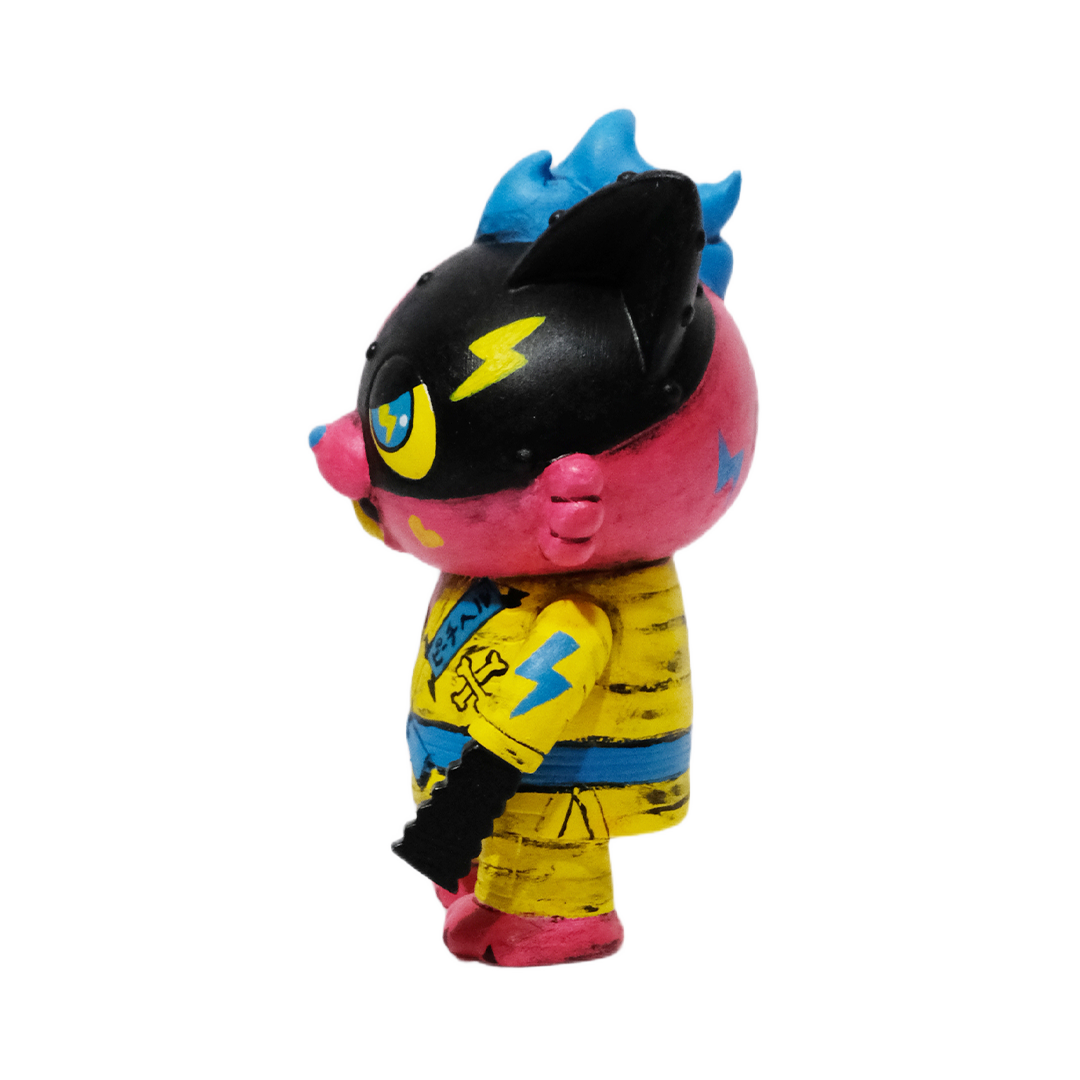 ピーチヘルももお ソフビ ちびゴーストドッグ 桃地獄カスタム  One-off