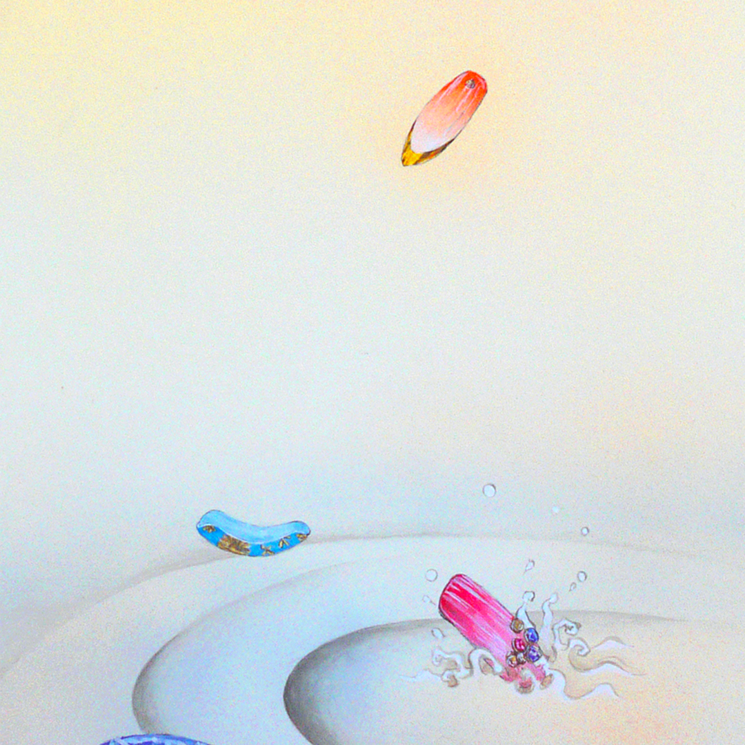 甲斐千香子 絵画作品 古爪紅葉図