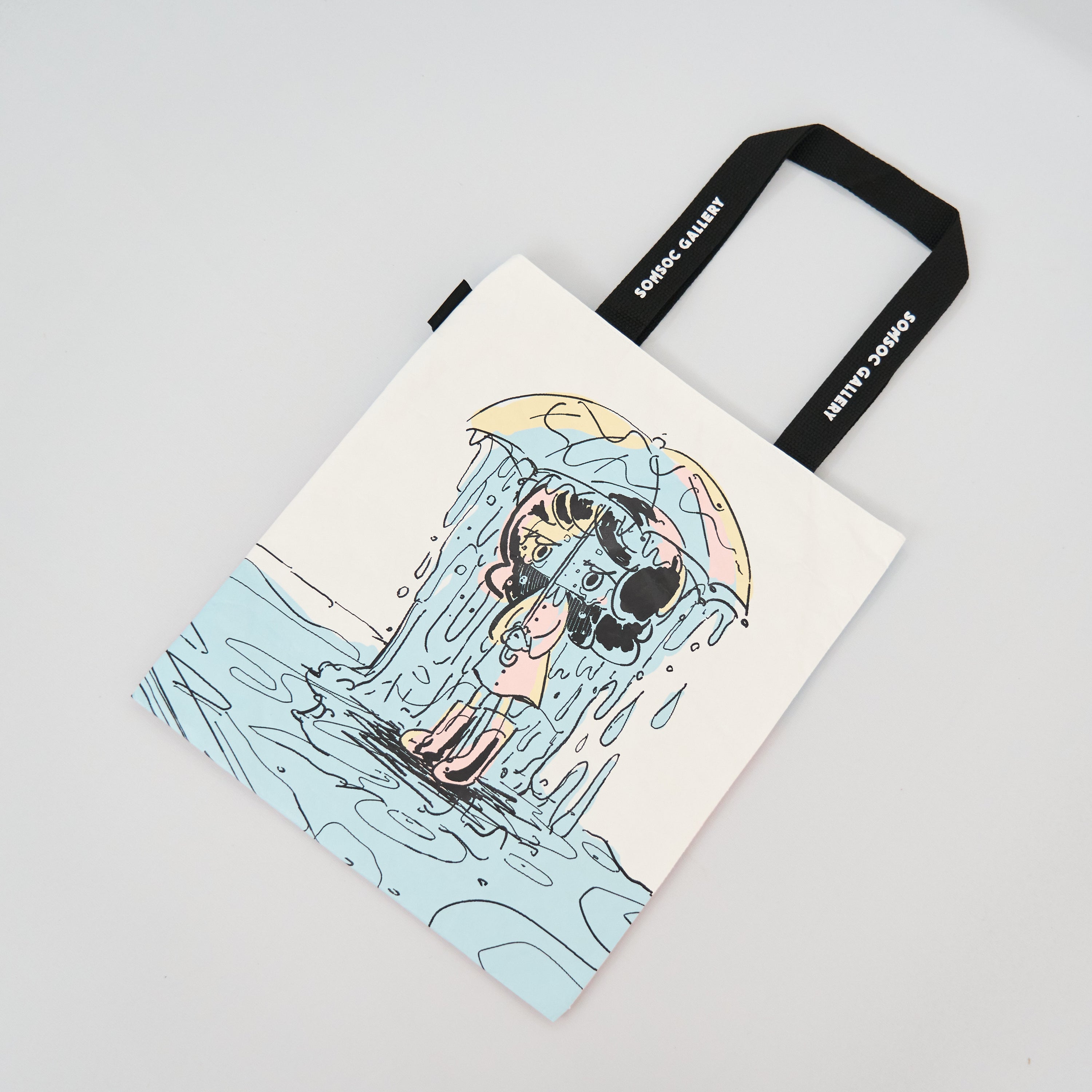 Satonekoto Paper-Bag-Style Tote Bag - Doshaburikko