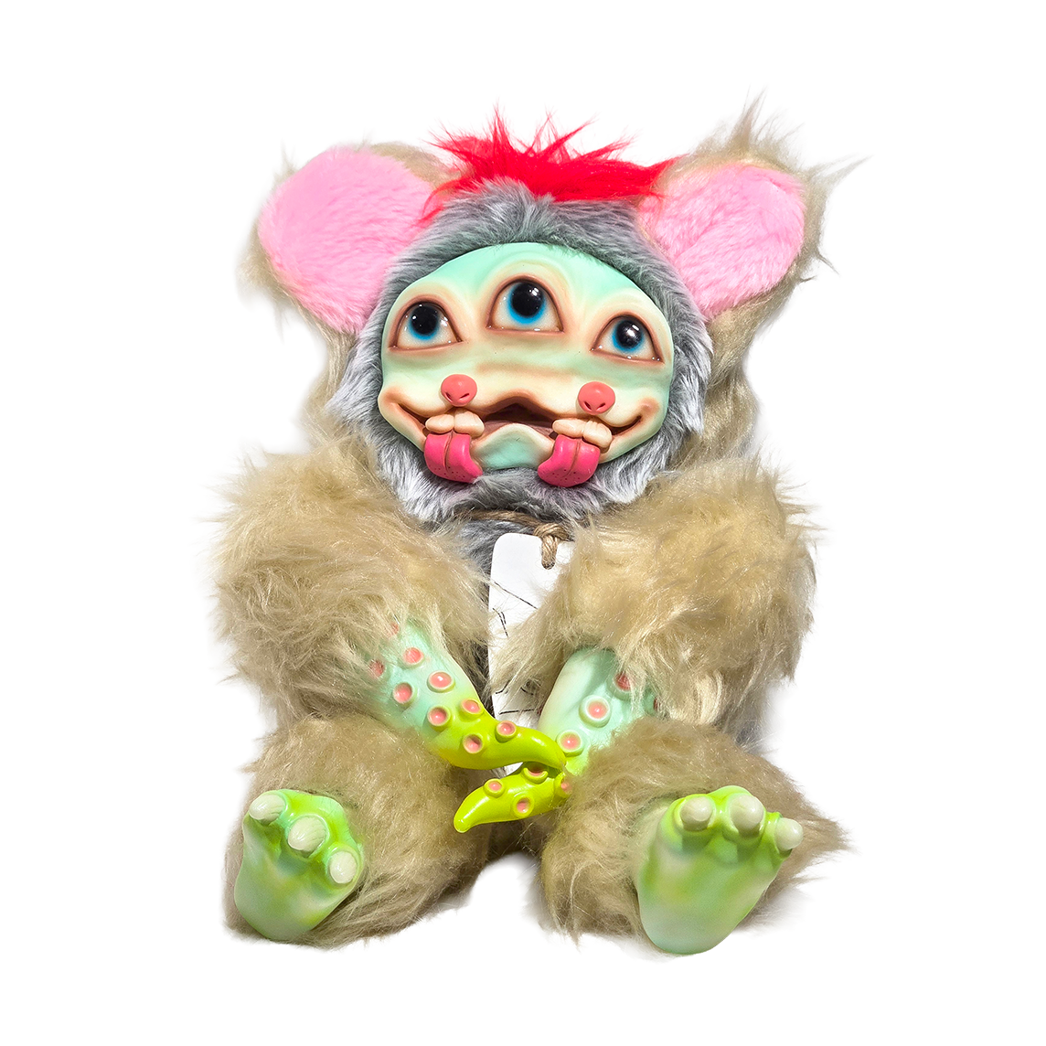 悪玉菌製造工場 ソフビぬいぐるみ タリホー 白