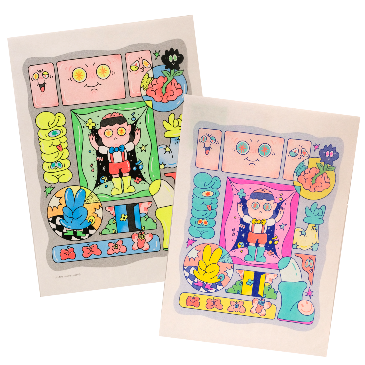 HOUSEBOY×Maomaomao リソグラフ版画「原宿の子」
