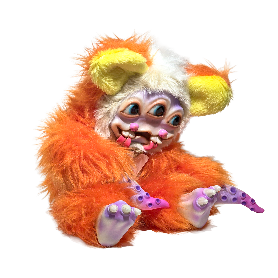 悪玉菌製造工場 ソフビぬいぐるみ タリホー オレンジ