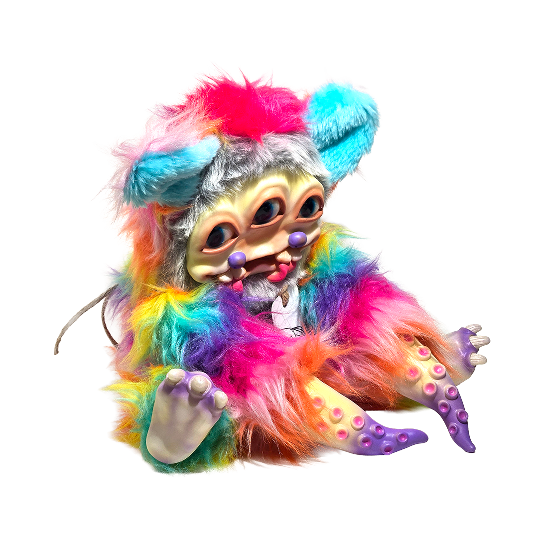 悪玉菌製造工場 ソフビぬいぐるみ タリホー 虹