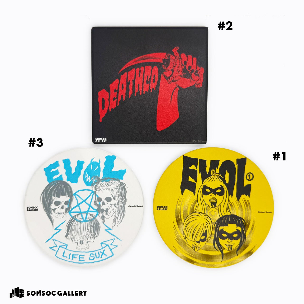 カネコアツシ 珪藻土コースター