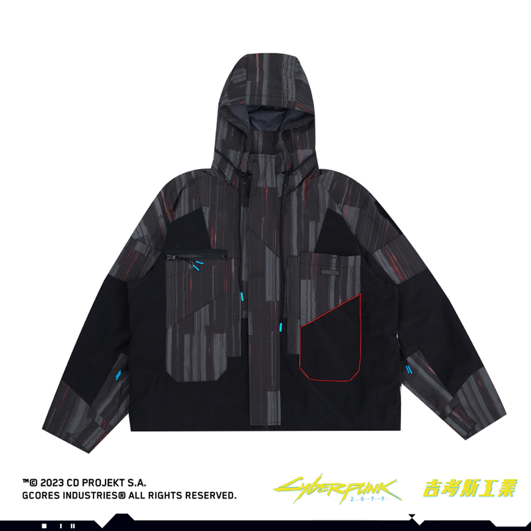 Cyberpunk 2077 ナイロンジャケット [黒]