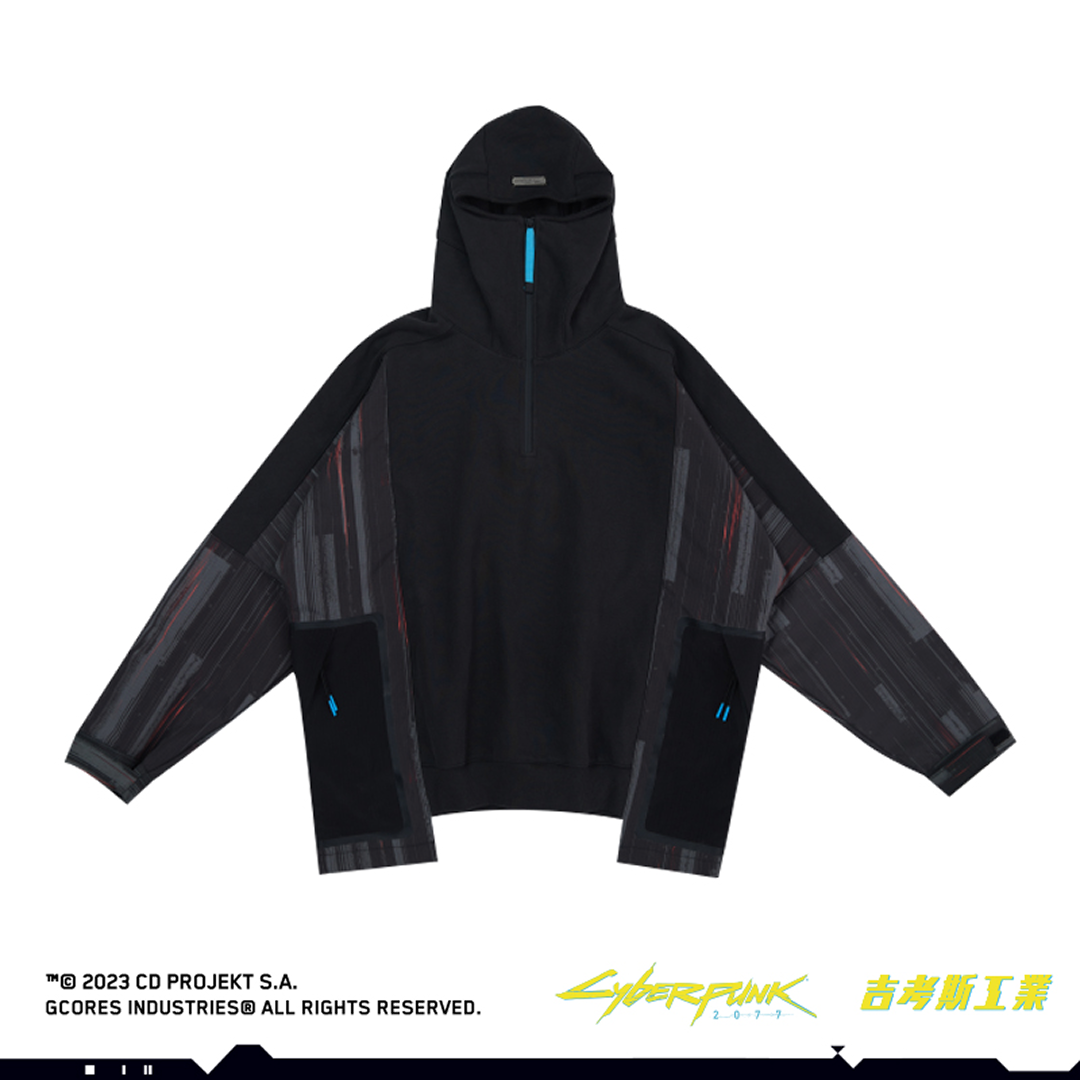 Cyberpunk 2077 コンビネーションパーカー [黒]