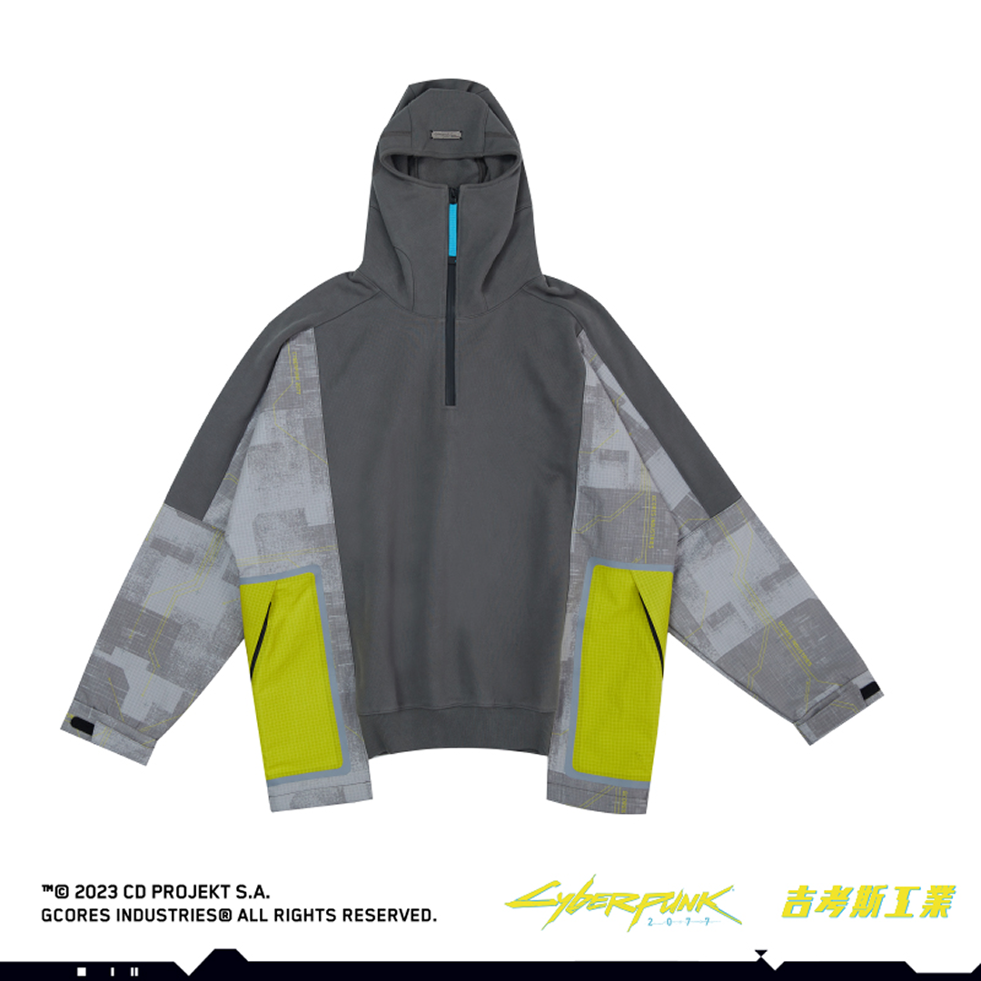 Cyberpunk 2077 コンビネーションパーカー [グレー]