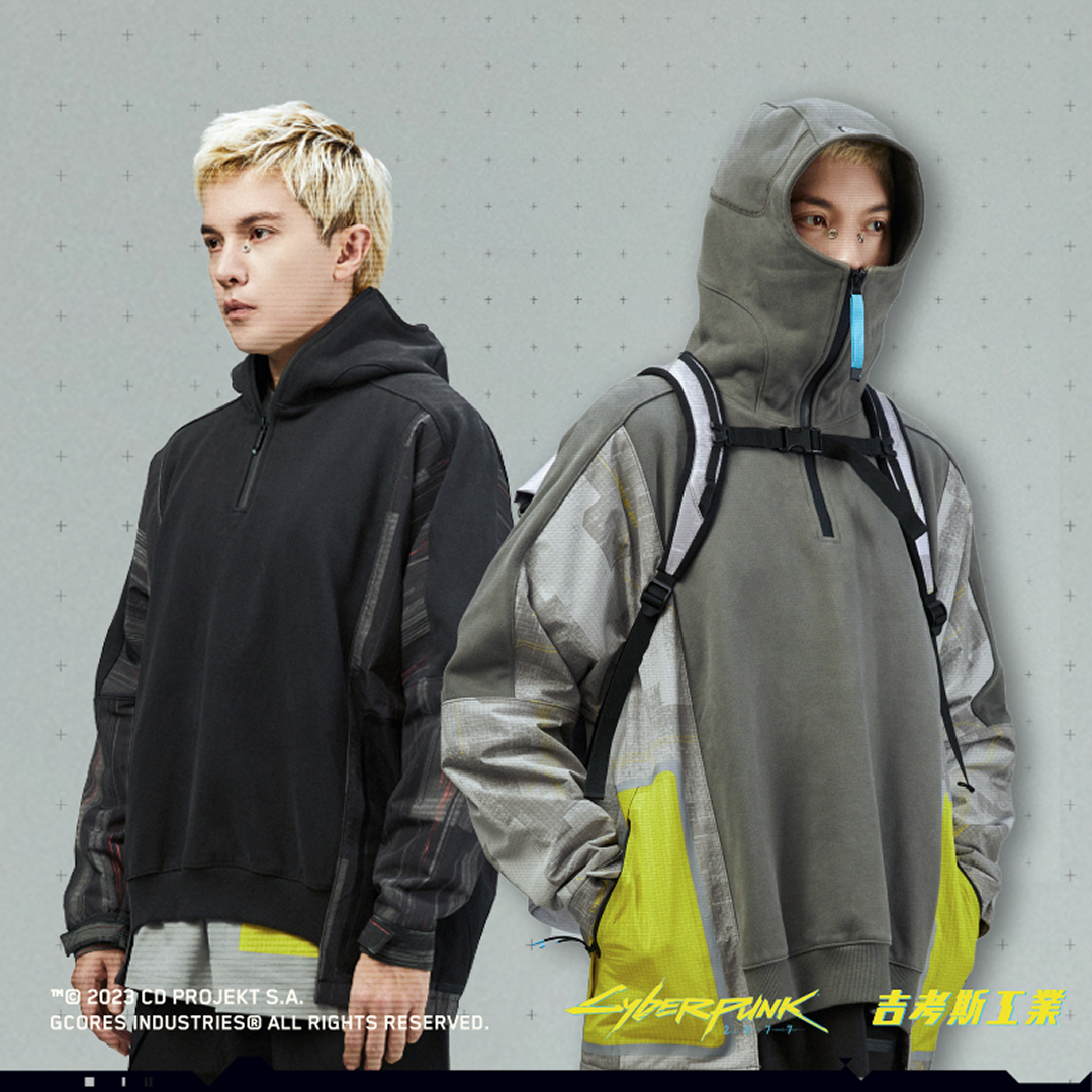 Cyberpunk 2077 コンビネーションパーカー [グレー]