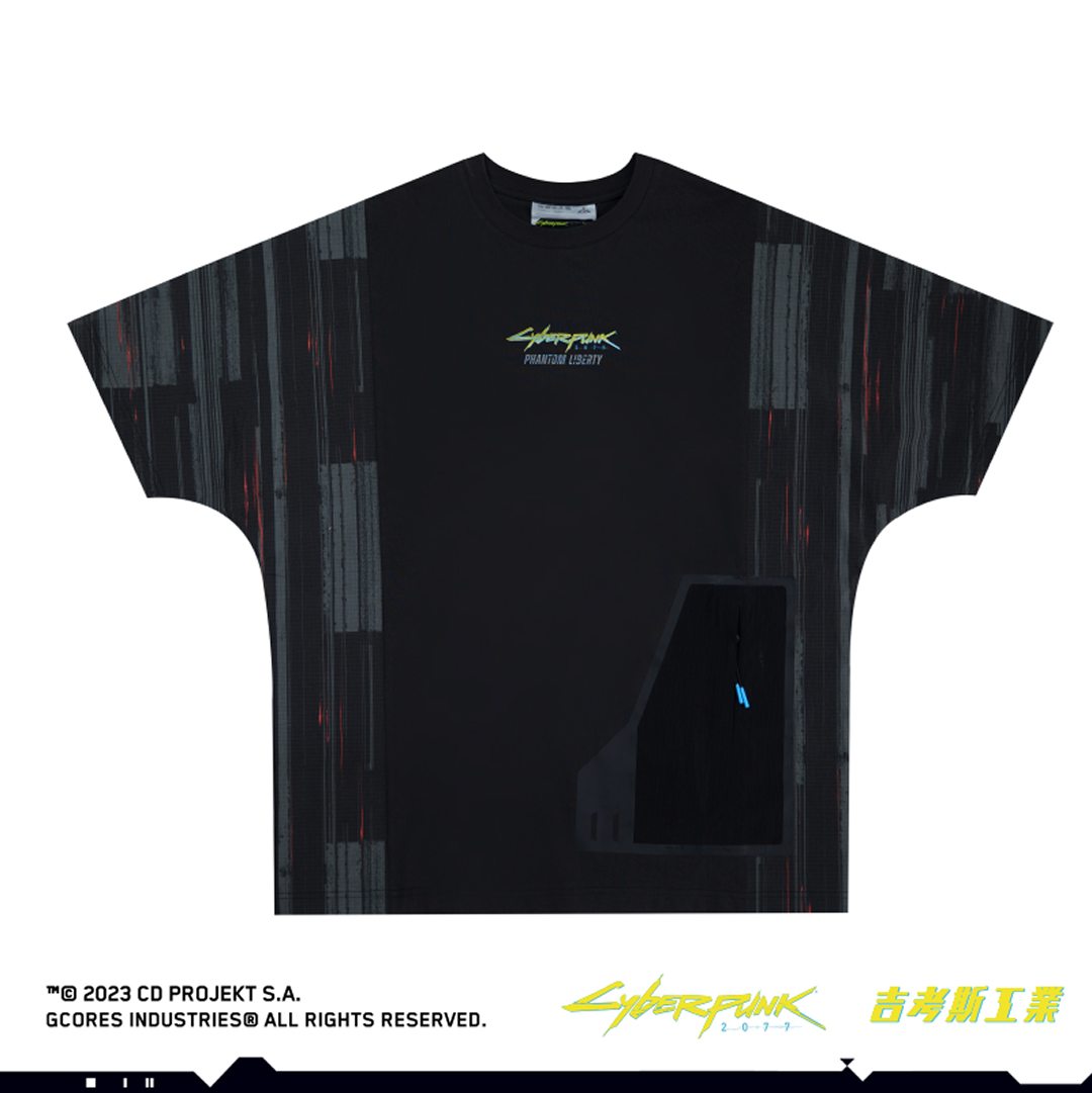 Cyberpunk 2077 コンビネーションTシャツ [黒]