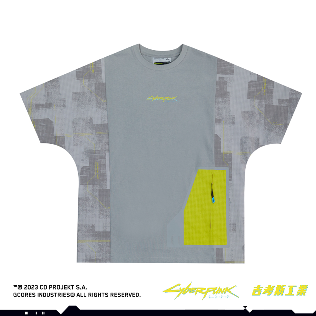 Cyberpunk 2077 コンビネーションTシャツ [グレー]