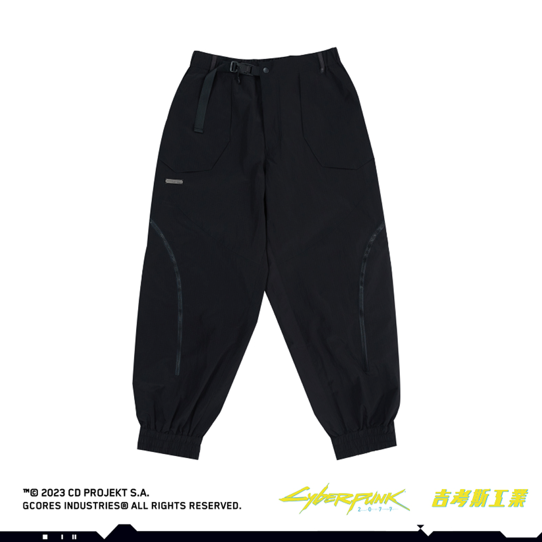 Cyberpunk 2077 ナイロンカーゴパンツ [黒]