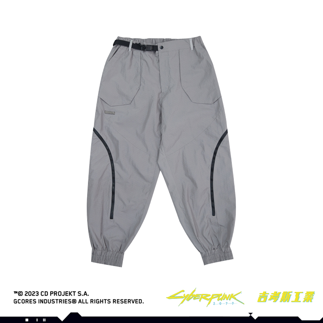 Cyberpunk 2077 ナイロンカーゴパンツ [グレー]