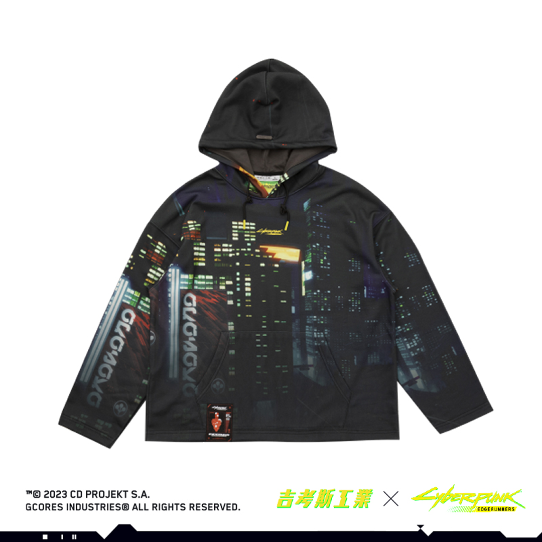 Cyberpunk Edgerunners プルオーバーパーカー ナイトシティ