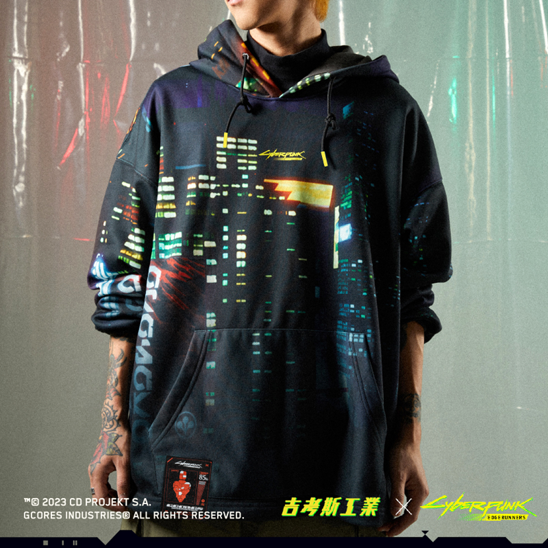 Cyberpunk Edgerunners プルオーバーパーカー ナイトシティ