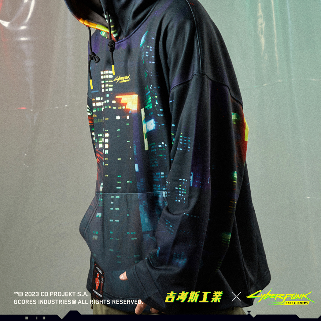 Cyberpunk Edgerunners プルオーバーパーカー ナイトシティ