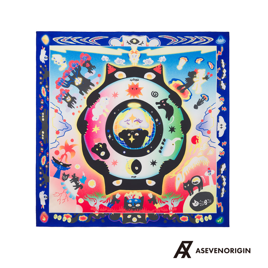 バイバイ輪廻 大判スカーフ