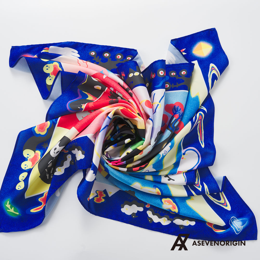 バイバイ輪廻 大判スカーフ