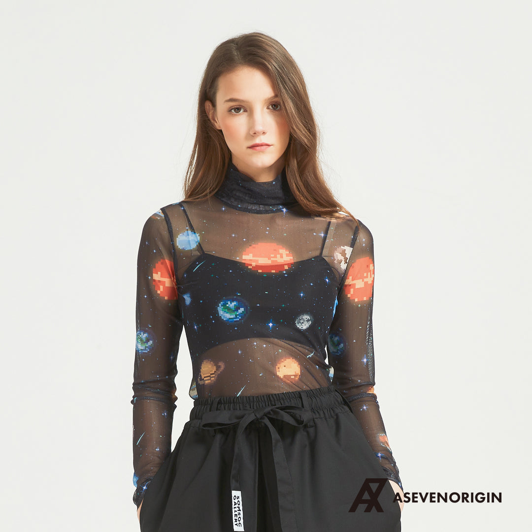 静電場朔 シアーシャツ ピクセル宇宙