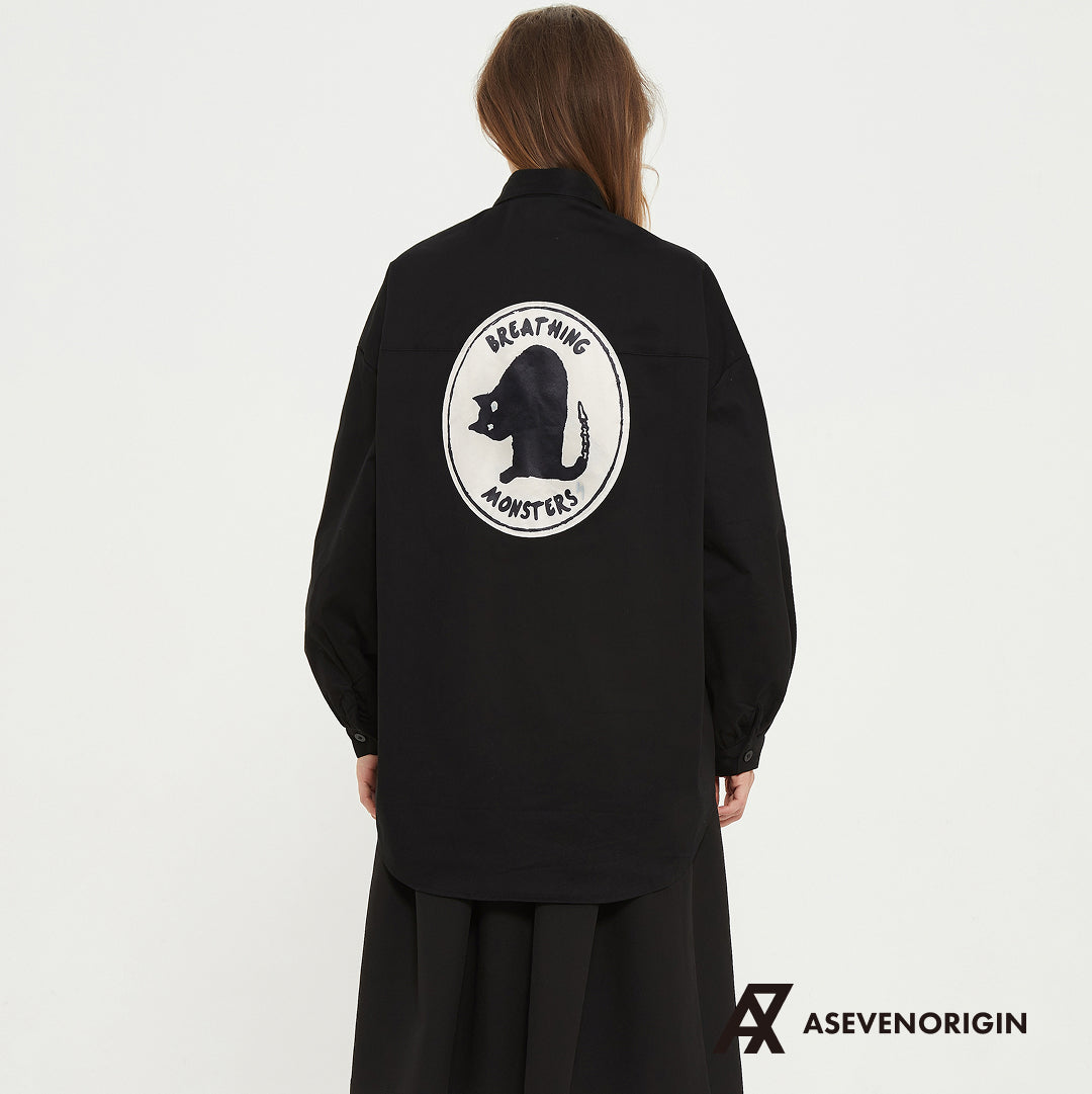 静電場朔 シャツ 骨猫