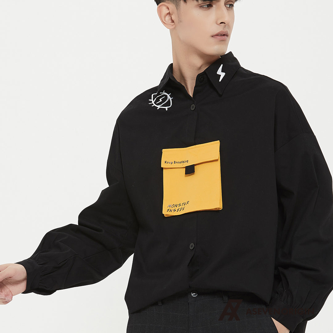 静電場朔 シャツ 骨猫