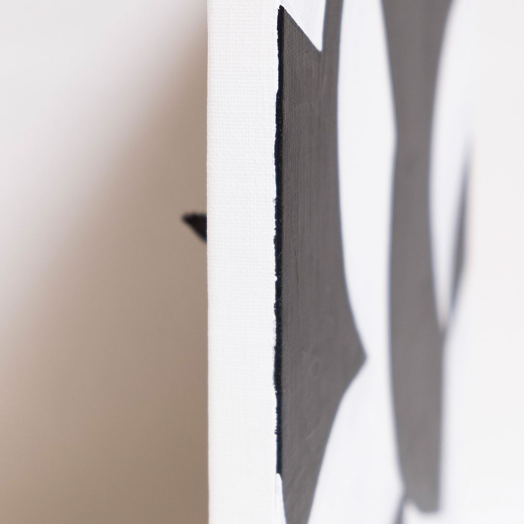 町山耕太郎 絵画作品 Eat (clipping series - frame) / たべる (きりぬきシリーズ - こうぞう)