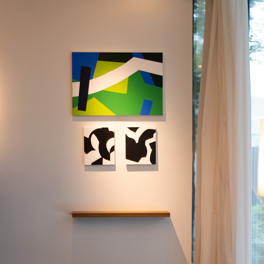 町山耕太郎 絵画作品 Eat (clipping series - frame) / たべる (きりぬきシリーズ - こうぞう)