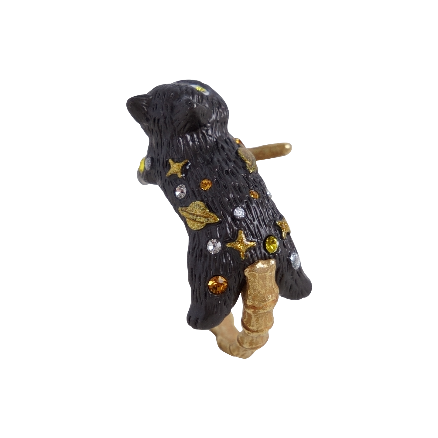 巡 (Meguri) x 静電場朔 デザインリング 骨猫