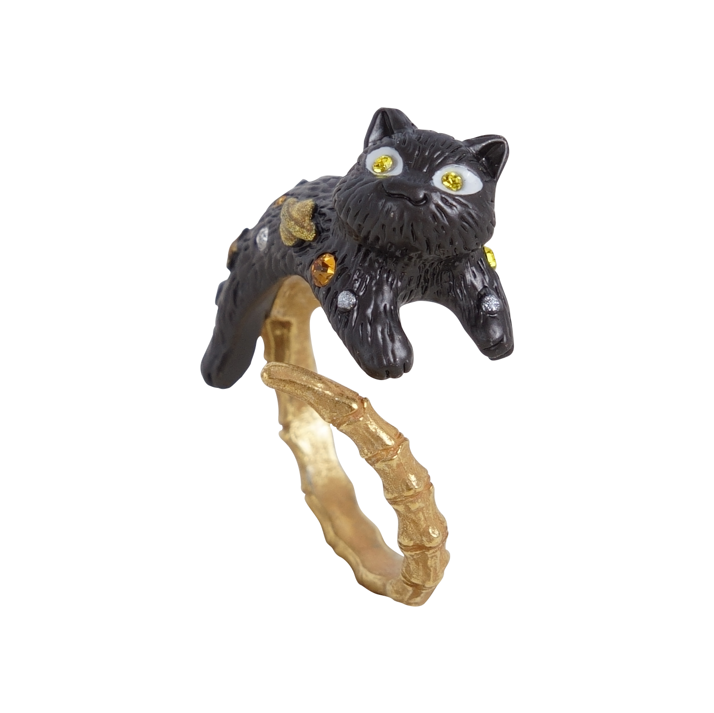 巡 (Meguri) x 静電場朔 デザインリング 骨猫