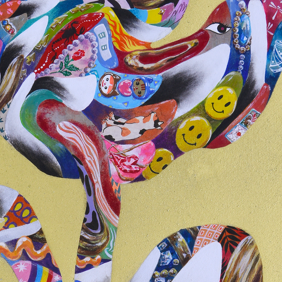 甲斐千香子 絵画作品 鱗 - No.35