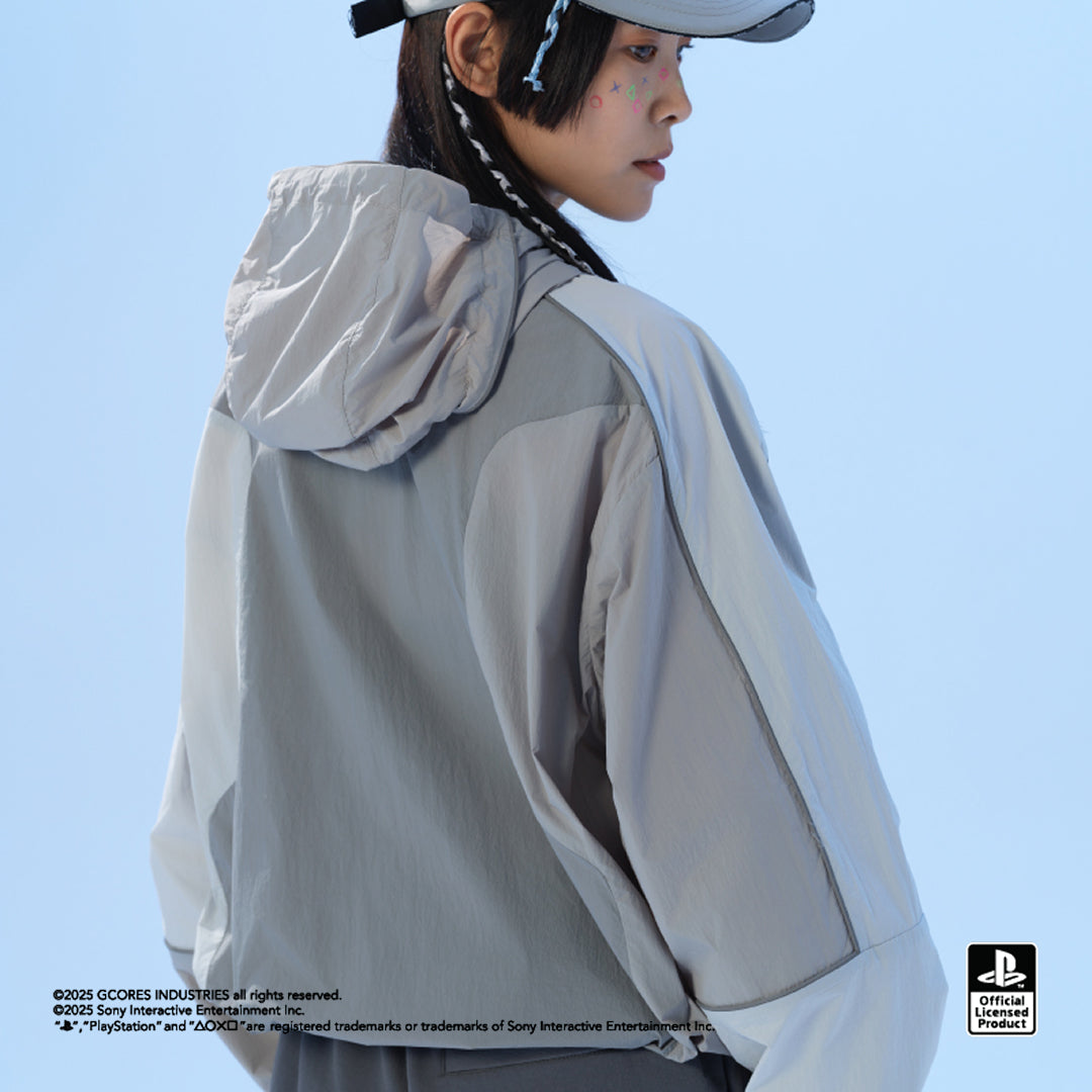 PlayStation 2トーンナイロンジャケット [グレー]