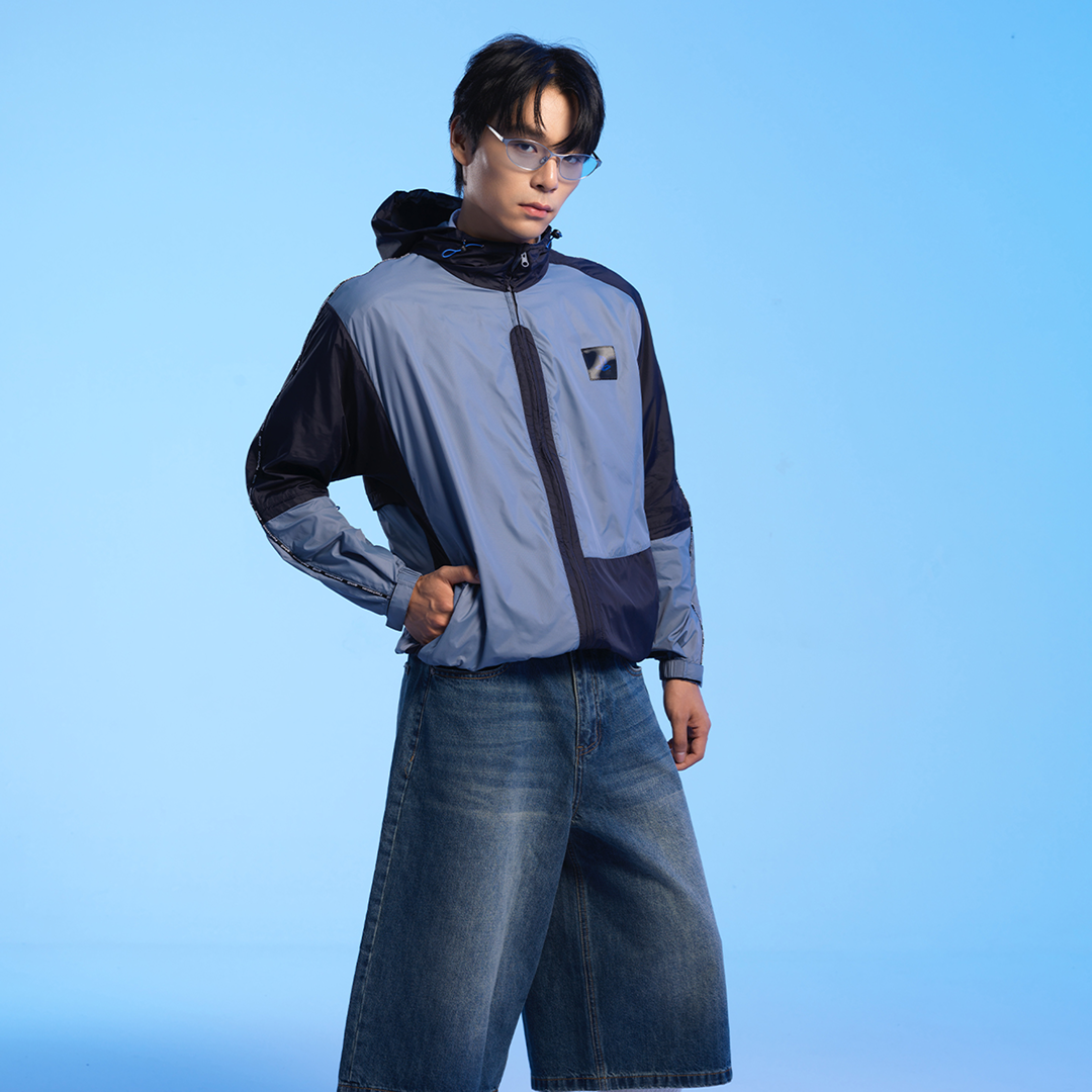 PlayStation パッチワークジャケット [青]