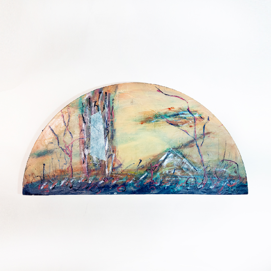 RoyTaro 絵画作品 Cypress In The Field