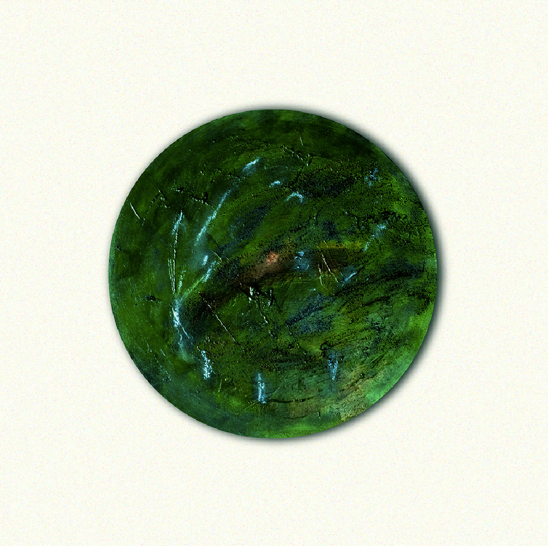 RoyTaro 絵画作品 Jade Sun - 翡翠の太陽