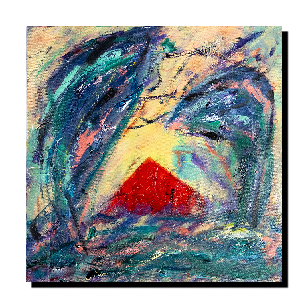 RoyTaro 絵画作品 Red Mountain