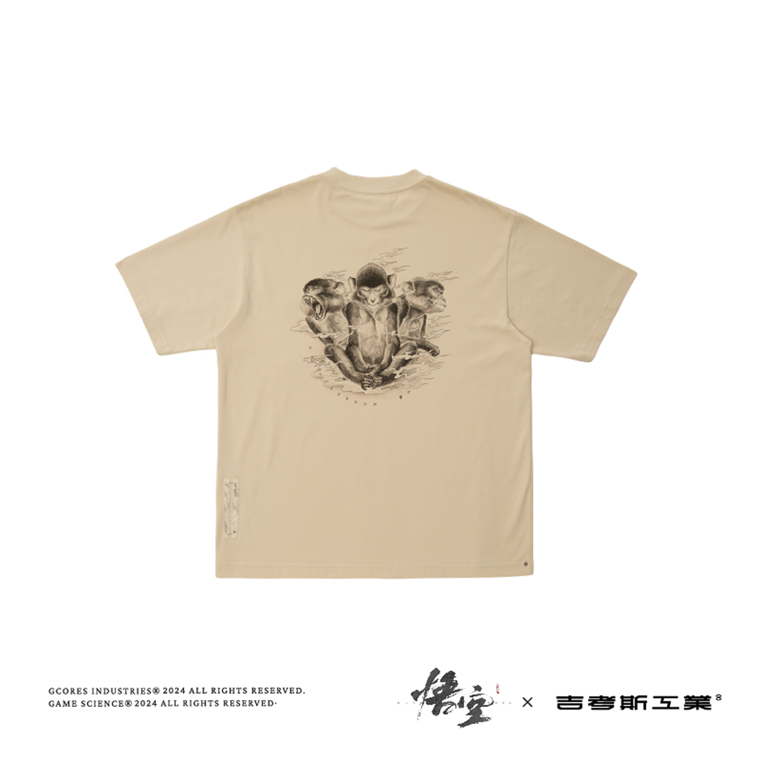 黒神話：悟空 グラフィックTシャツ [ベージュ]