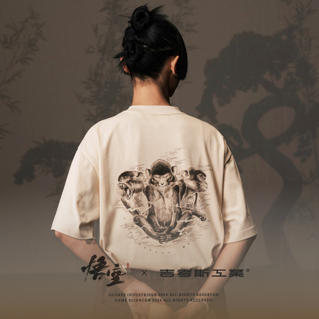 黒神話：悟空 グラフィックTシャツ [ベージュ]