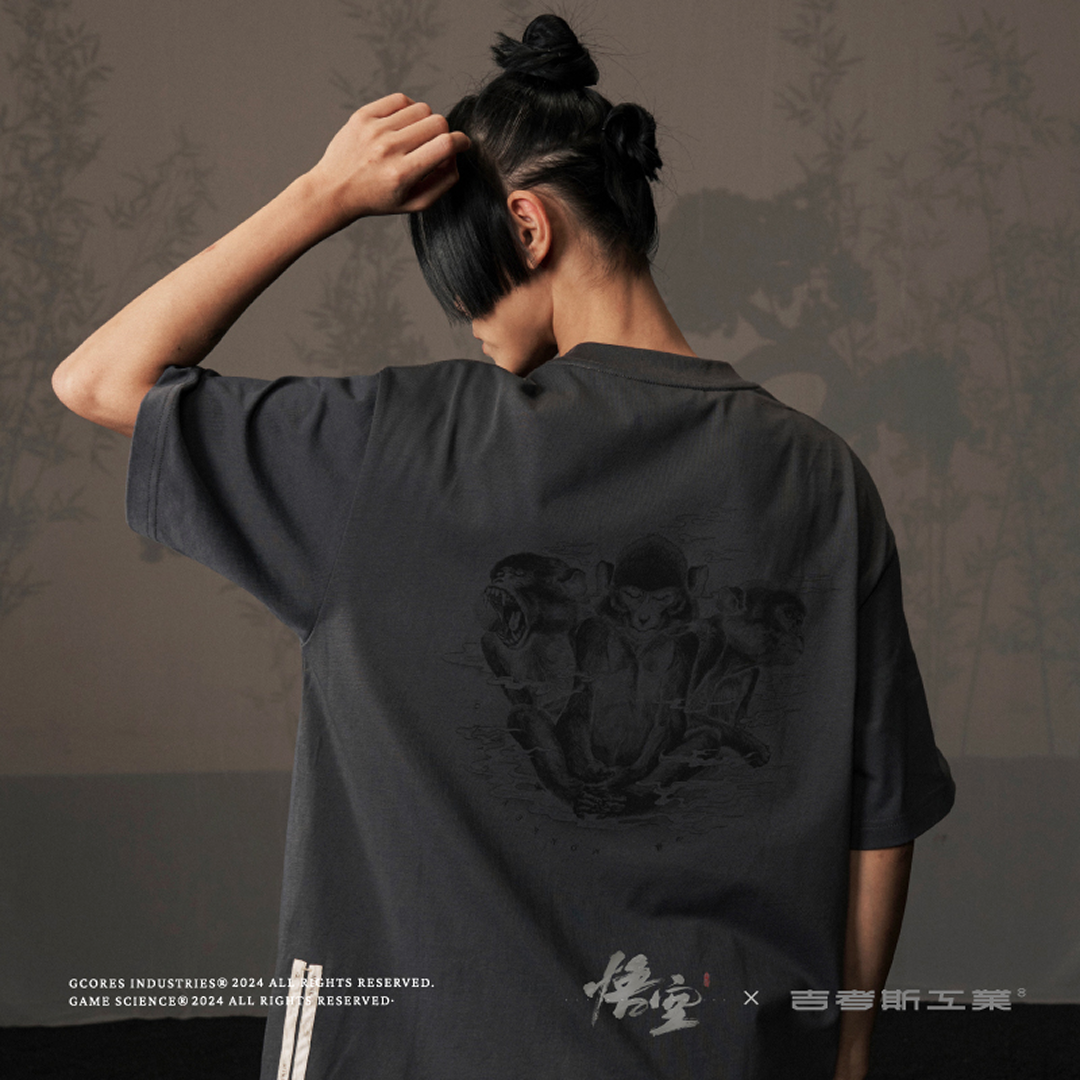黒神話：悟空 グラフィックTシャツ [グレー]