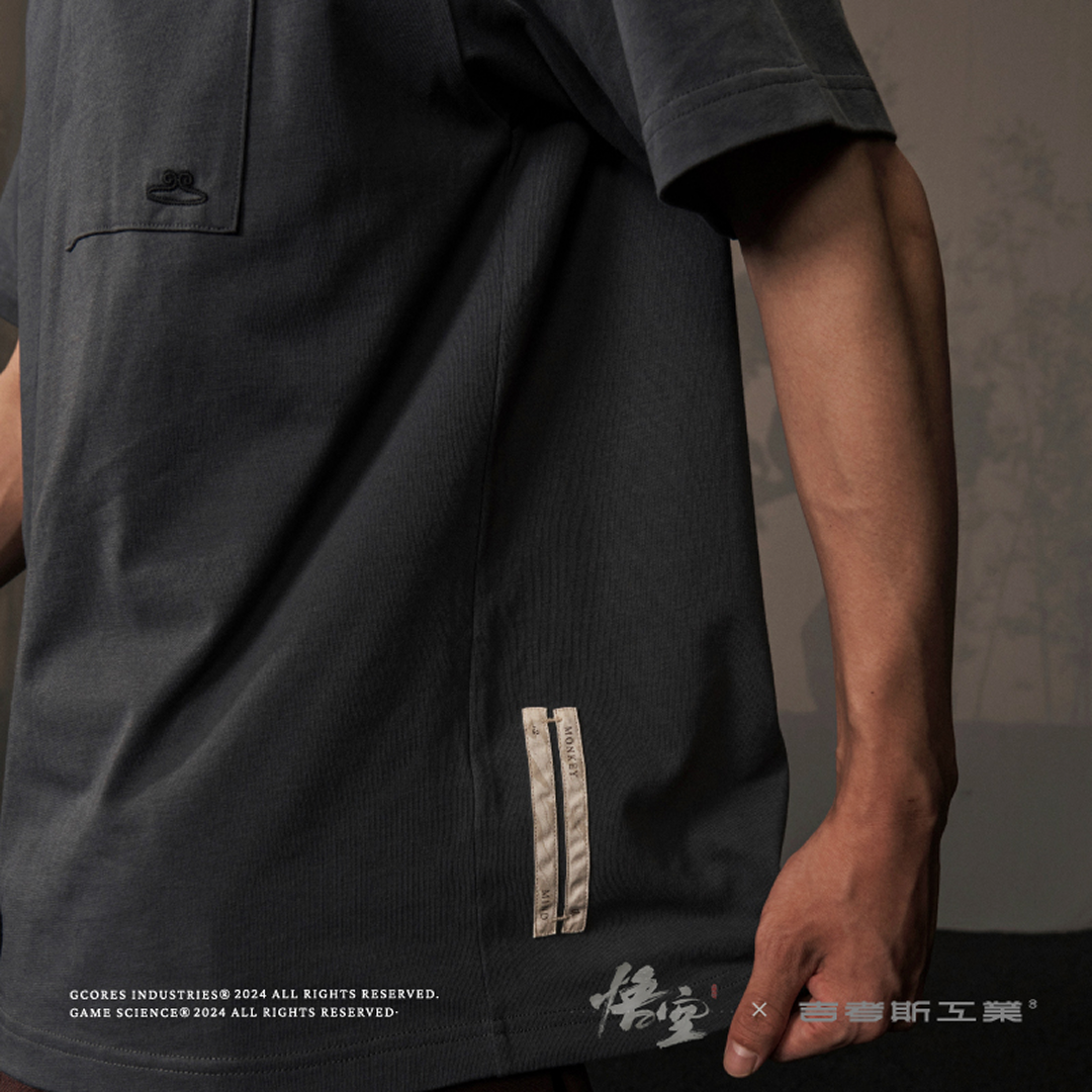 黒神話：悟空 グラフィックTシャツ [グレー]