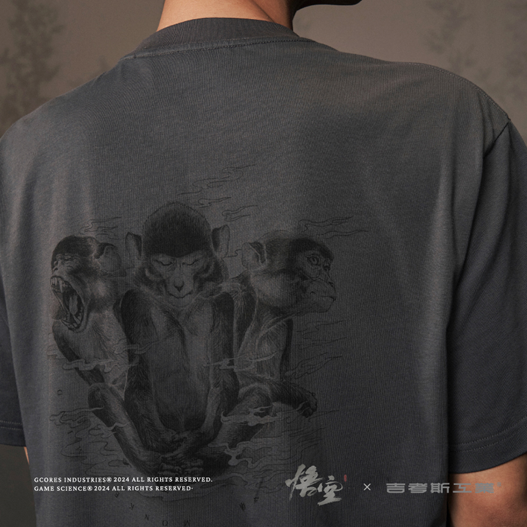 黒神話：悟空 グラフィックTシャツ [グレー]