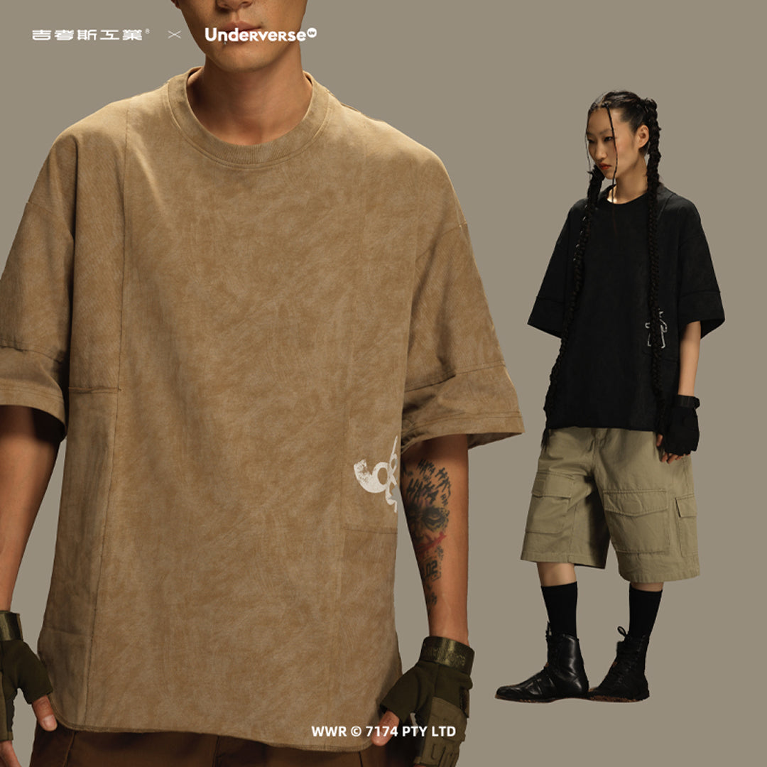 Underverse パッチワークTシャツ BERTIE [黒]