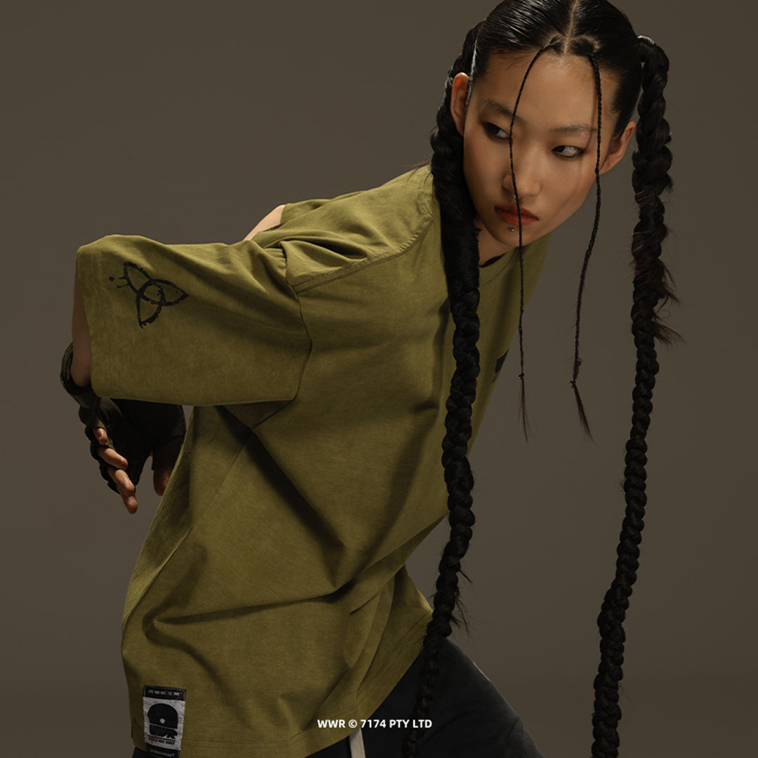 Underverse グラフィックTシャツ WWR [緑]