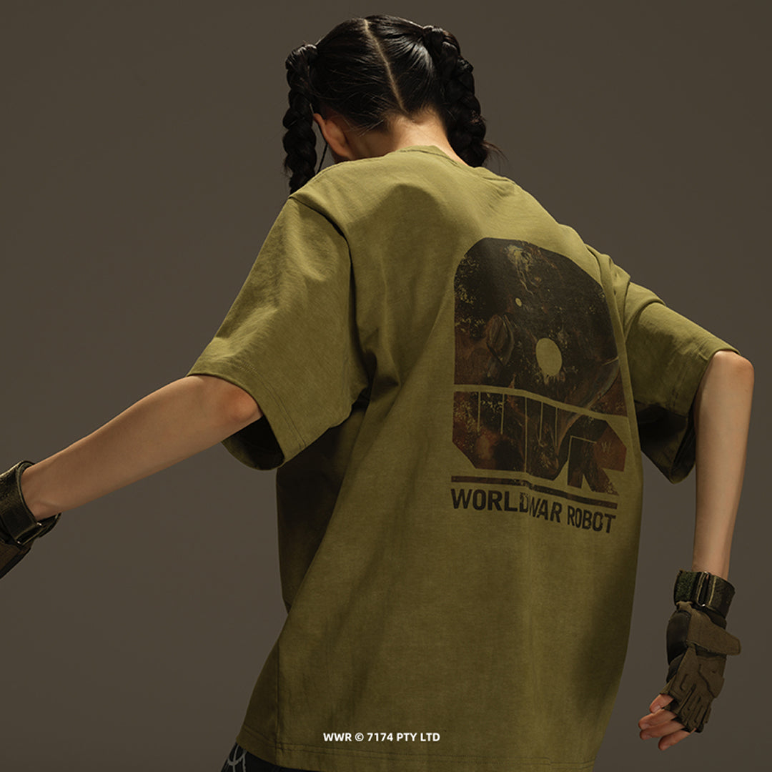 Underverse グラフィックTシャツ WWR [緑]