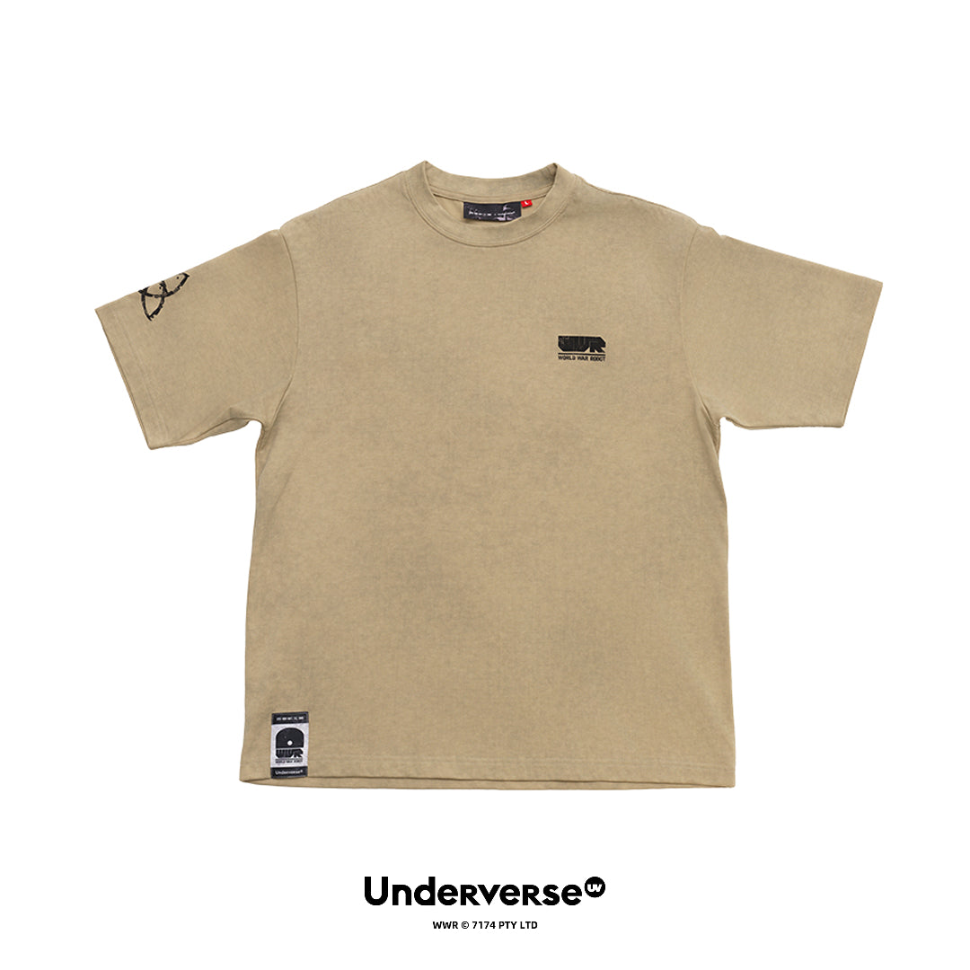 Underverse グラフィックTシャツ WWR [ベージュ]