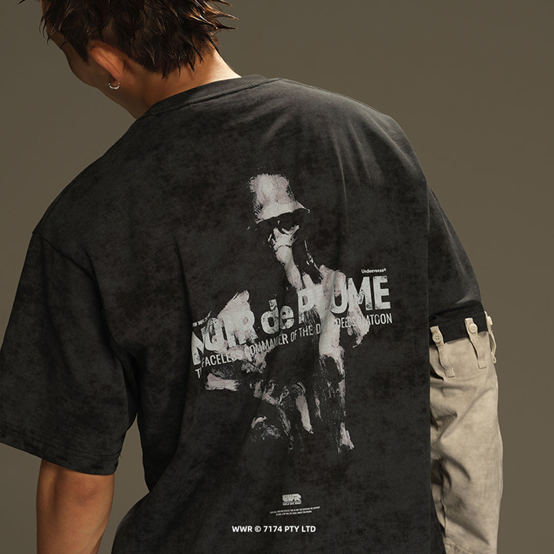 Underverse 3WAY-Tシャツ NOM DE PLUME [黒]