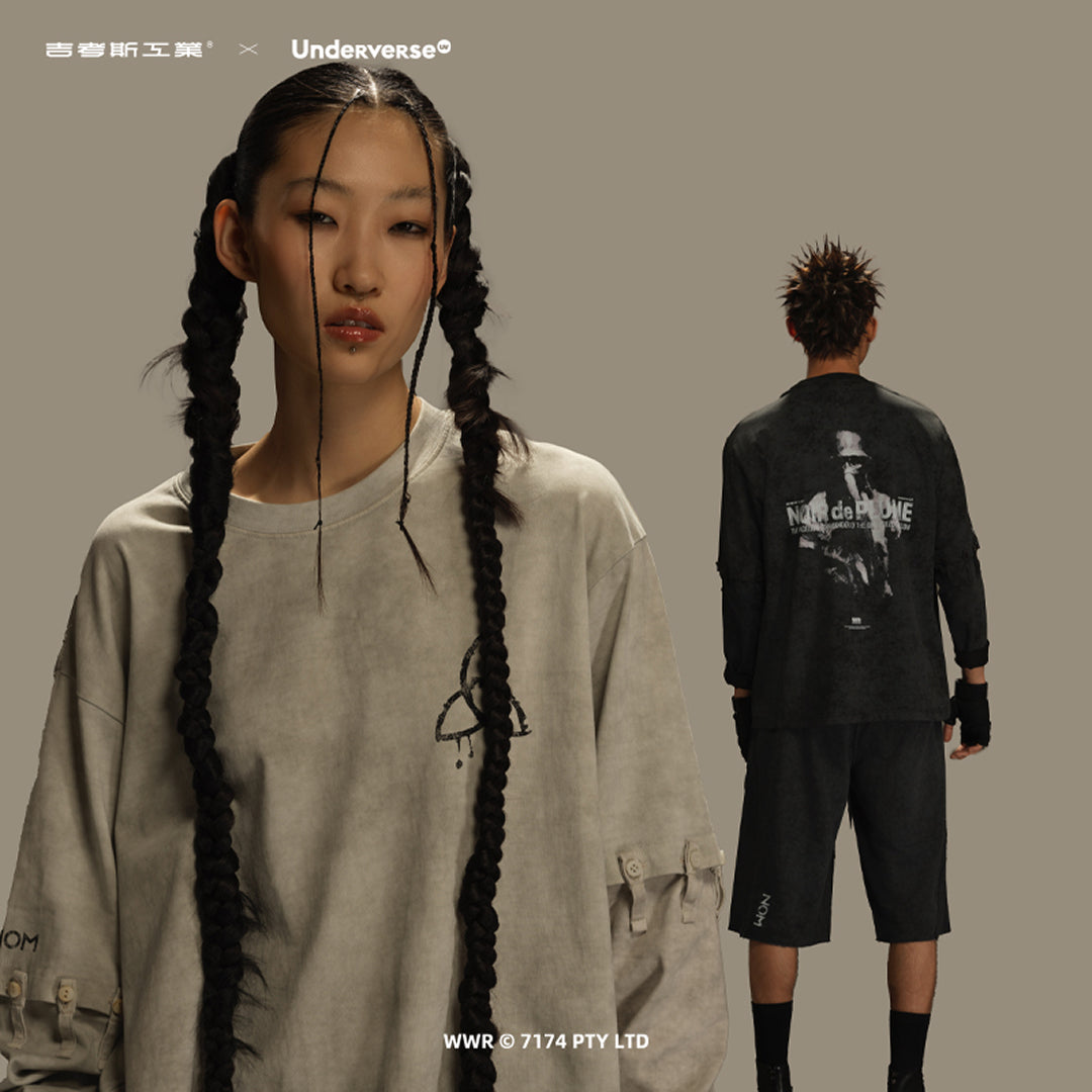 Underverse 3WAY-Tシャツ NOM DE PLUME [ベージュ]