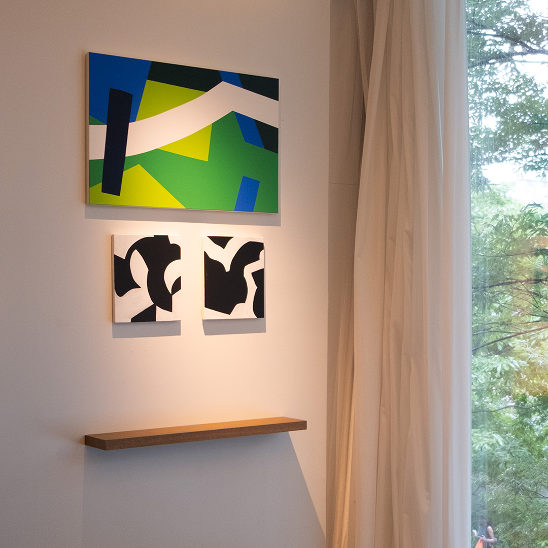 町山耕太郎 絵画作品 Wherever you are (clipping series - frame) / どこにいても (きりぬきシリーズ - こうぞう)