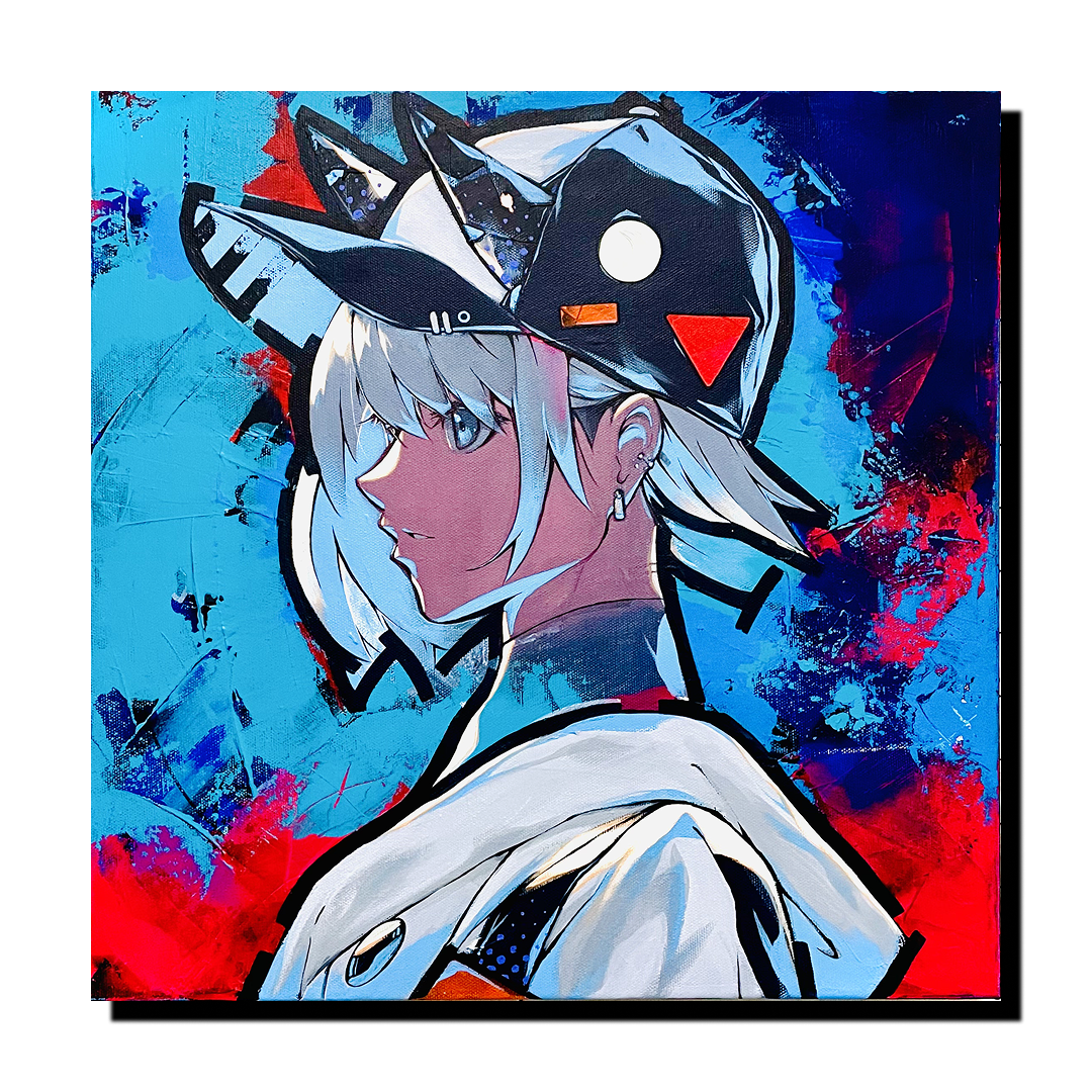 apapico 絵画作品 Ghost CAP